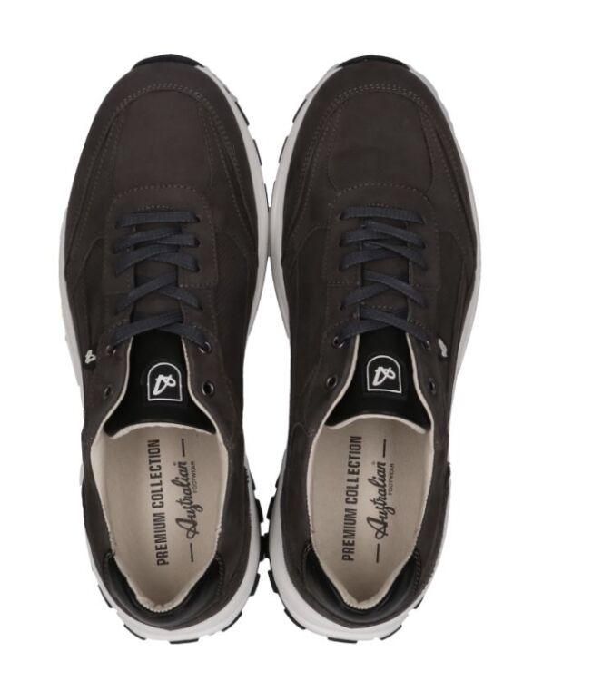 Australian Mazzerato dark grey Australian 15.1694.02-K19, sneakers / veterschoenen Direct leverbaar uit de webshop