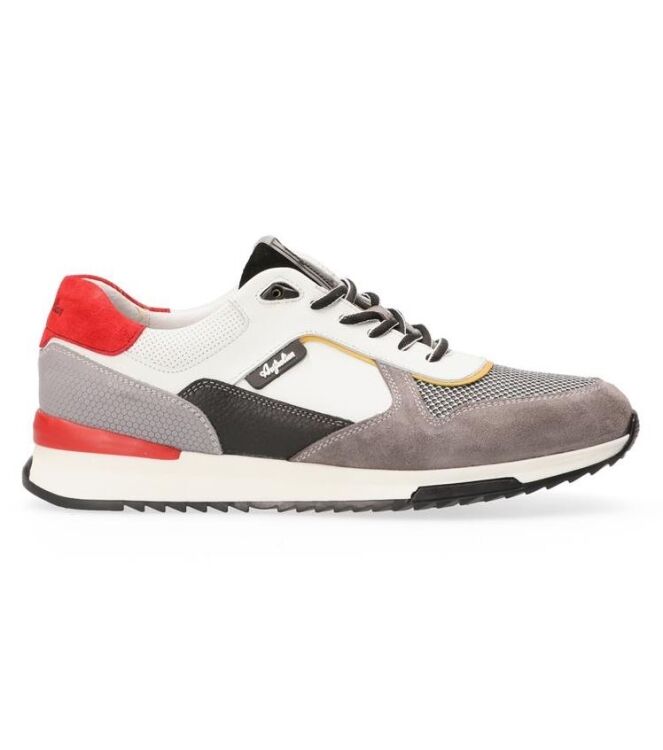 Australian Bolivia grey-red  Australian 15.1571.01-KH2, sneakers / veterschoenen Direct leverbaar uit de webshop
