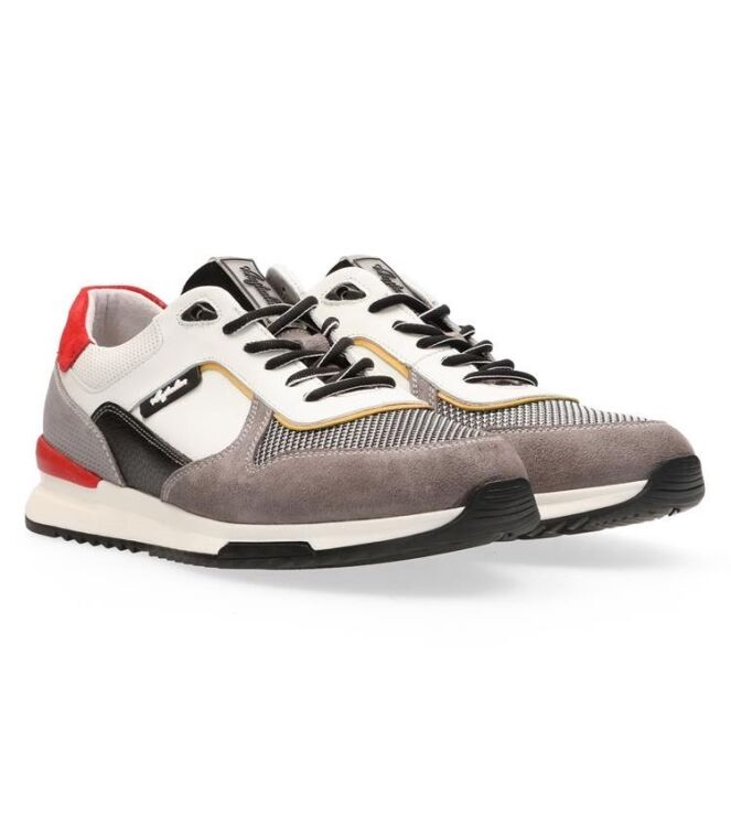 Australian Bolivia grey-red  Australian 15.1571.01-KH2, sneakers / veterschoenen Direct leverbaar uit de webshop