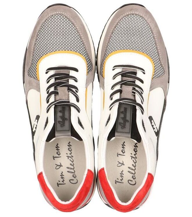 Australian Bolivia grey-red  Australian 15.1571.01-KH2, sneakers / veterschoenen Direct leverbaar uit de webshop