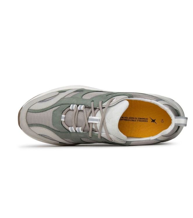 Xsensible Stretchwalker Brooklyn Men grey combi  Xsensible Stretchwalker 33202.5.807, sneakers / veterschoenen Direct leverbaar uit de webshop
