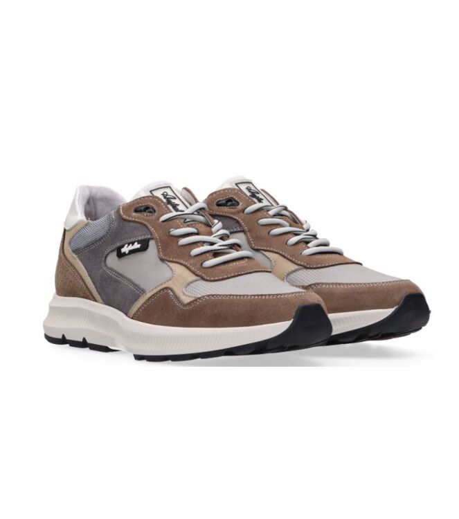 Australian Cadiz grey-taupe-white Australian 15.1717.01-KL1, sneakers / veterschoenen Direct leverbaar uit de webshop