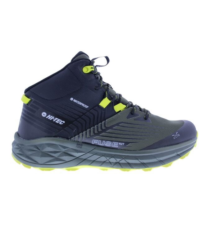 Hi-Tec Fuse trail Mid wp black/olive  Hi-Tec O010701/022, outdoorschoenen hoog Direct leverbaar uit de webshop