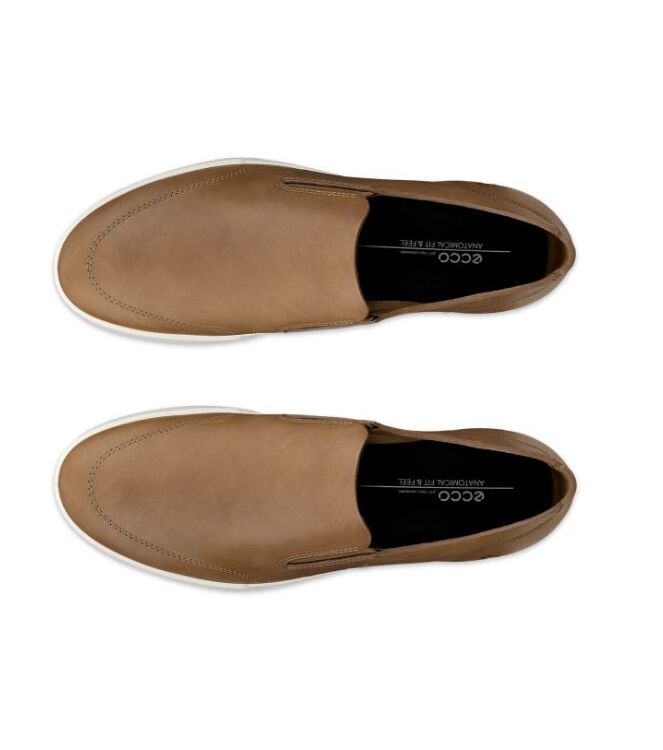 ECCO Leisure M camel  ECCO 53881402034, Instappers heren Direct leverbaar uit de webshop