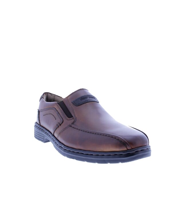 Josef Seibel Alastair 03 cognac  Josef Seibel 42803.860.371, Instappers heren Direct leverbaar uit de webshop