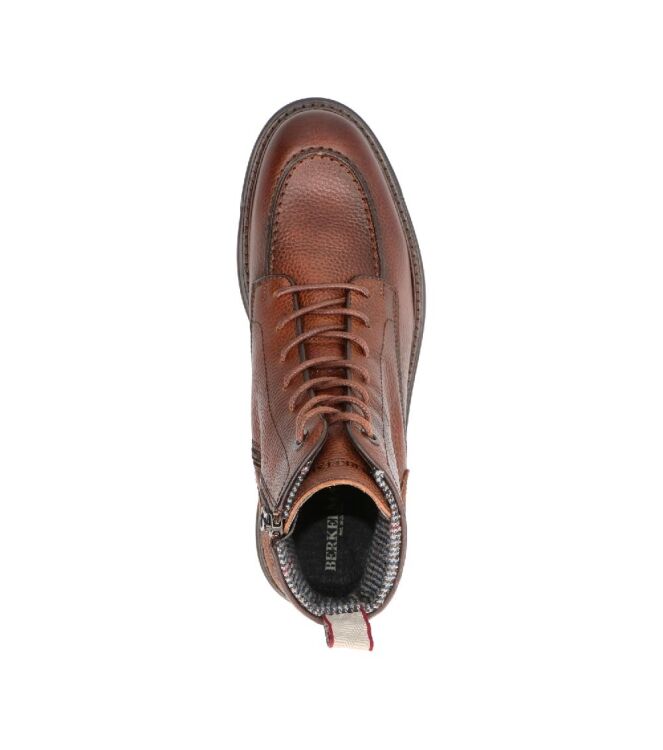 Berkelmans Riga Grain cognac  Berkelmans 2420261229, veterboots Direct leverbaar uit de webshop