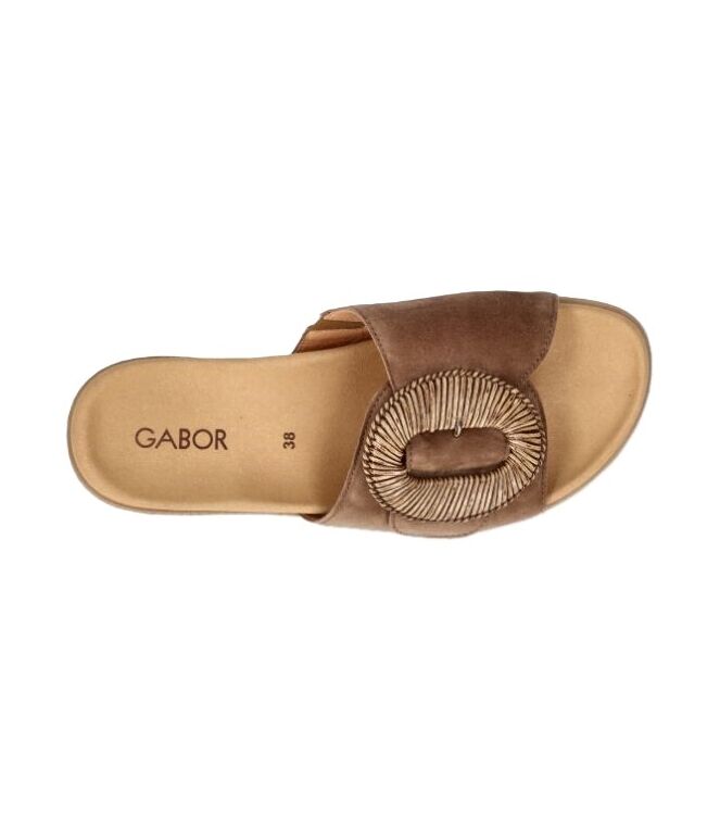 Gabor 83.742-14 peanut Gabor 83.742-14, slippers Direct leverbaar uit de webshop