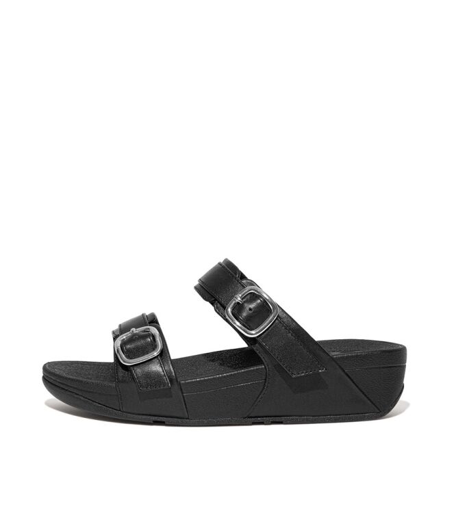 FitFlop Lulu Adjustable Slide all black  FitFlop ES7-090, slippers Direct leverbaar uit de webshop