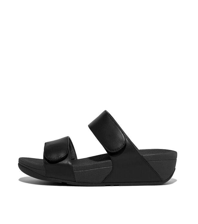 FitFlop Lulu Adjustable Slides all black FitFlop FV6-090, slippers Direct leverbaar uit de webshop