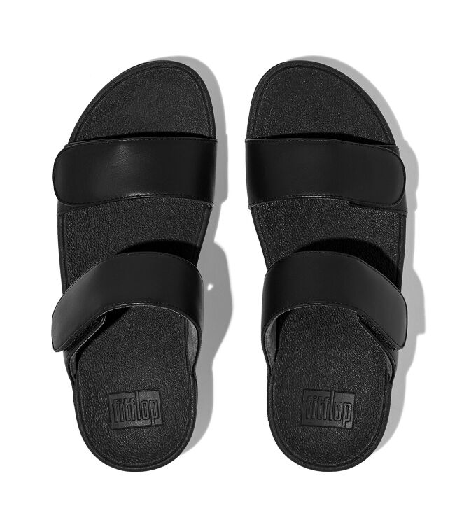 FitFlop Lulu Adjustable Slides all black FitFlop FV6-090, slippers Direct leverbaar uit de webshop