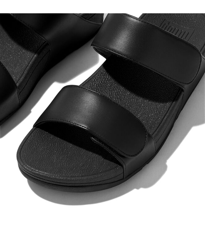 FitFlop Lulu Adjustable Slides all black FitFlop FV6-090, slippers Direct leverbaar uit de webshop