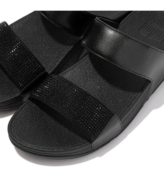 FitFlop Lulu Slide-Hotfix all black  FitFlop EC4-090, slippers Direct leverbaar uit de webshop