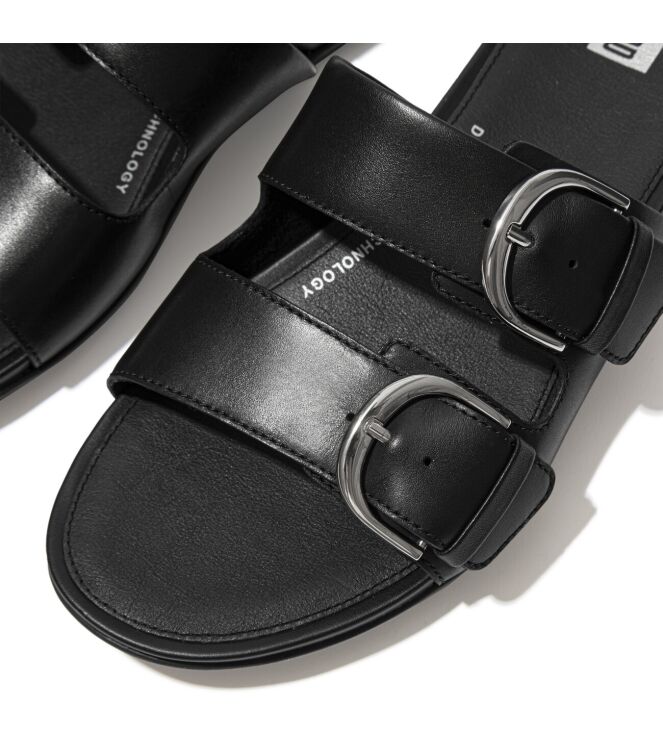 FitFlop Gracie Slides Black  FitFlop DE3-090, slippers Direct leverbaar uit de webshop
