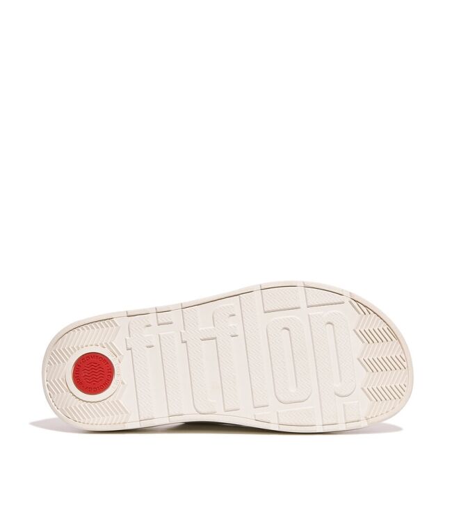 FitFlop Gen-FF Buckle Two-Bar Leather Slides urban white  FitFlop HE8-194, slippers Direct leverbaar uit de webshop