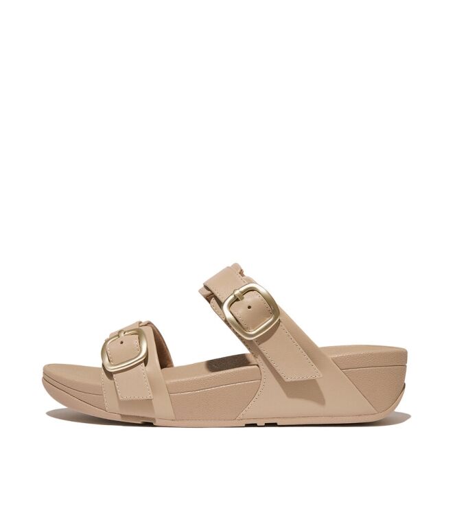 FitFlop Lulu Adjustable Slide latte beige  FitFlop ES7-A94, slippers Direct leverbaar uit de webshop