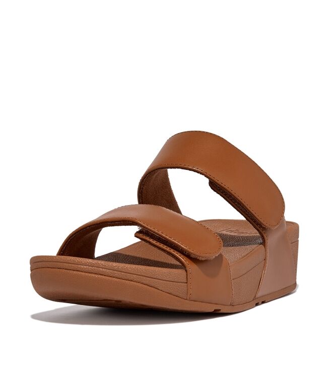 FitFlop Lulu Adjustable Slides light tan  FitFlop FV6-592, slippers Direct leverbaar uit de webshop