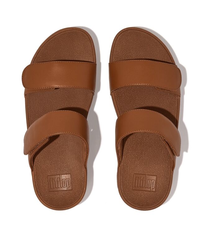 FitFlop Lulu Adjustable Slides light tan  FitFlop FV6-592, slippers Direct leverbaar uit de webshop