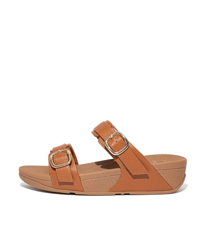 FitFlop Lulu Adjustable Slide light tan  FitFlop ES7-592, slippers Direct leverbaar uit de webshop