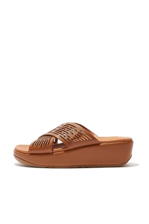 FitFlop Lulu Sleek Cross Slide light tan  FitFlop Lulu Sleek Cross Slide light tan