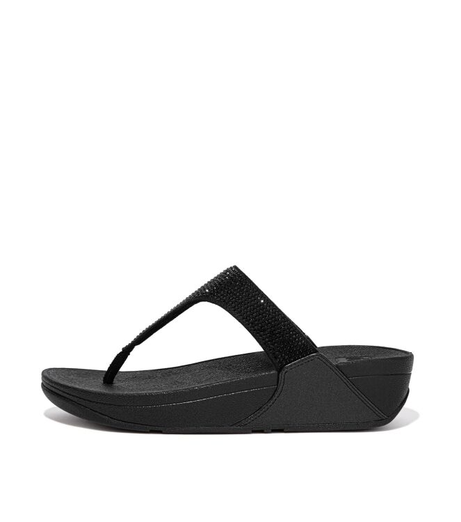 FitFlop lulu toepost all black  FitFlop EC5-090, slippers Direct leverbaar uit de webshop