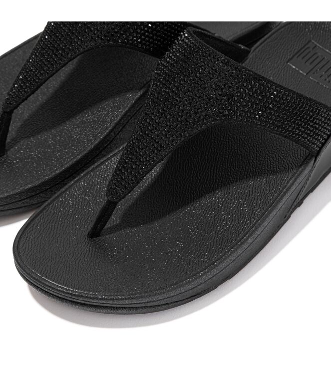 FitFlop lulu toepost all black  FitFlop EC5-090, slippers Direct leverbaar uit de webshop