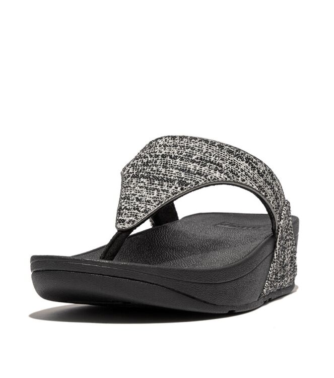 FitFlop Lulu Shimmerweave black mix  FitFlop GO1-231, slippers Direct leverbaar uit de webshop