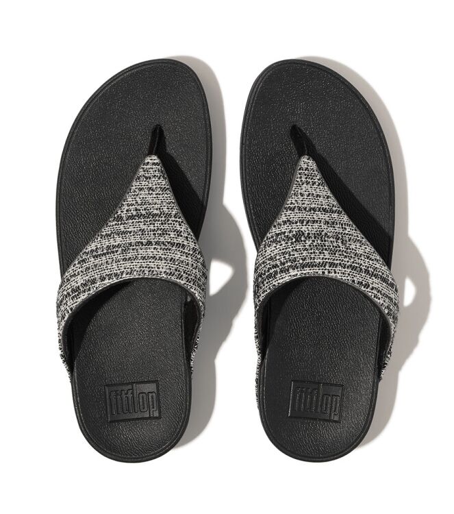 FitFlop Lulu Shimmerweave black mix  FitFlop GO1-231, slippers Direct leverbaar uit de webshop