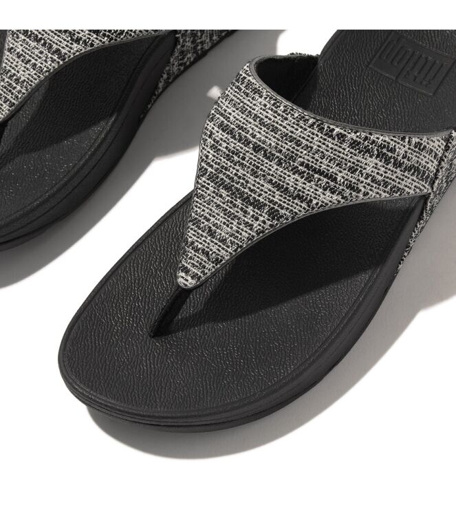 FitFlop Lulu Shimmerweave black mix  FitFlop GO1-231, slippers Direct leverbaar uit de webshop