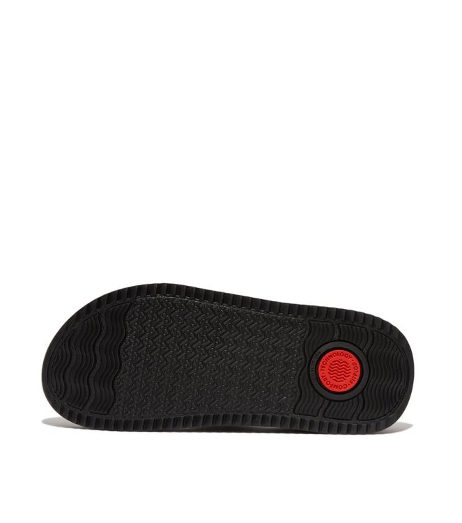 FitFlop Surff Two-Tone Webbing Toe-Post black  FitFlop HJ8-001, slippers Direct leverbaar uit de webshop