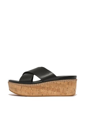 FitFlop Eloise Cork Wedgde black  FitFlop Eloise Cork Wedgde black