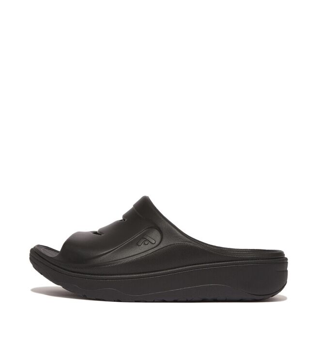 FitFlop Relieff Slide - Tonal Rubber pewter black  FitFlop IC5-B06, slippers Direct leverbaar uit de webshop