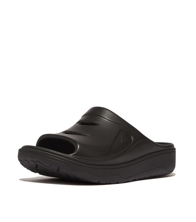 FitFlop Relieff Slide - Tonal Rubber pewter black  FitFlop IC5-B06, slippers Direct leverbaar uit de webshop