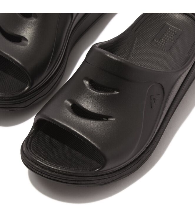 FitFlop Relieff Slide - Tonal Rubber pewter black  FitFlop IC5-B06, slippers Direct leverbaar uit de webshop