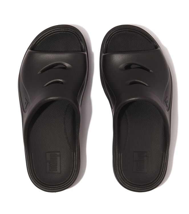FitFlop Relieff Slide - Tonal Rubber pewter black  FitFlop IC5-B06, slippers Direct leverbaar uit de webshop