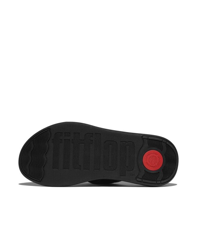 FitFlop F-Mode Go Adjustable Flatform all black FitFlop IW1-090, slippers Direct leverbaar uit de webshop