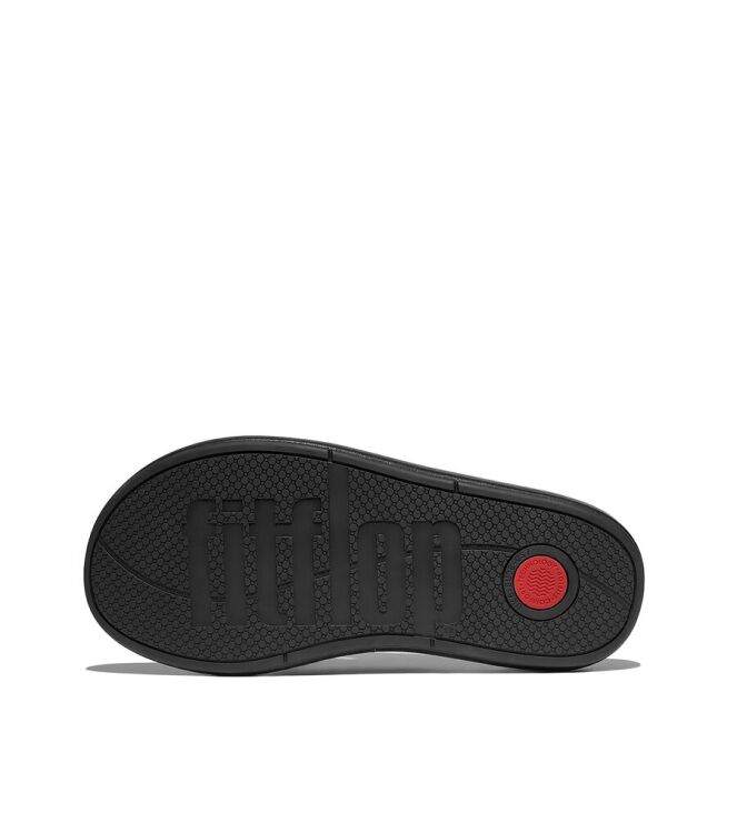 FitFlop iQushiom D-Luxe Padded Leather Toe-Post black FitFlop JB6-090, slippers Direct leverbaar uit de webshop
