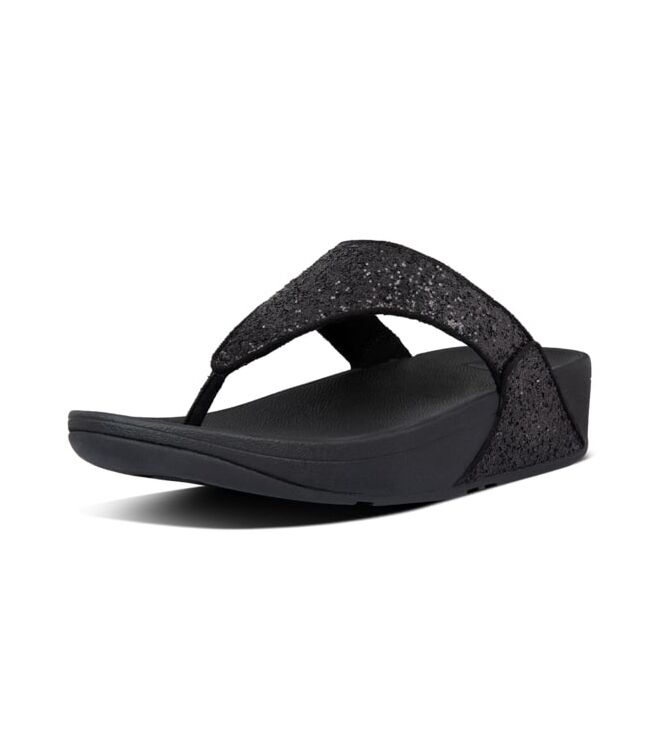 FitFlop Lulu Glitter Toe-Thongs black FitFlop X03-339, slippers Direct leverbaar uit de webshop