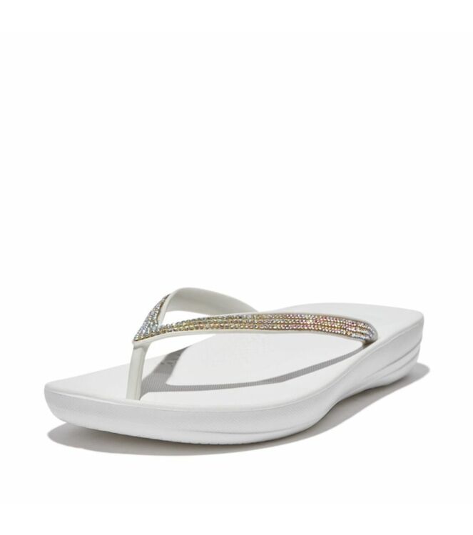 FitFlop Iqushion sparkle urban white FitFlop R08-194, slippers Direct leverbaar uit de webshop