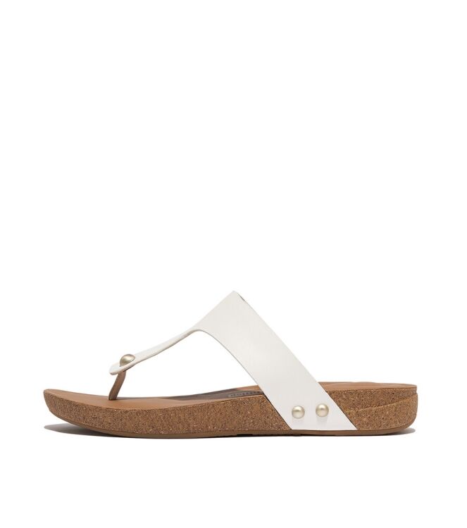 FitFlop Iqushion Toe-Post Sandals urban white  FitFlop HE9-194, slippers Direct leverbaar uit de webshop
