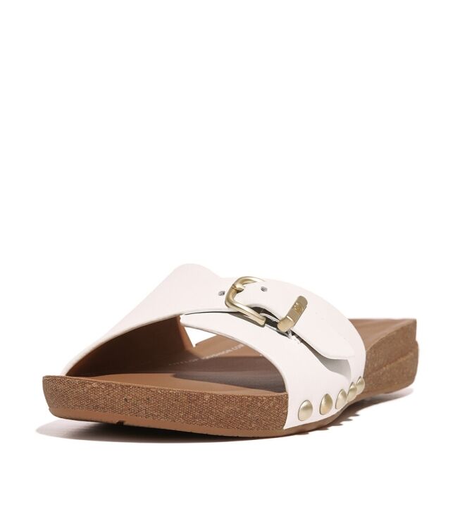 FitFlop Iqushion Adjustable Buckle urban white  FitFlop HF1-194, slippers Direct leverbaar uit de webshop