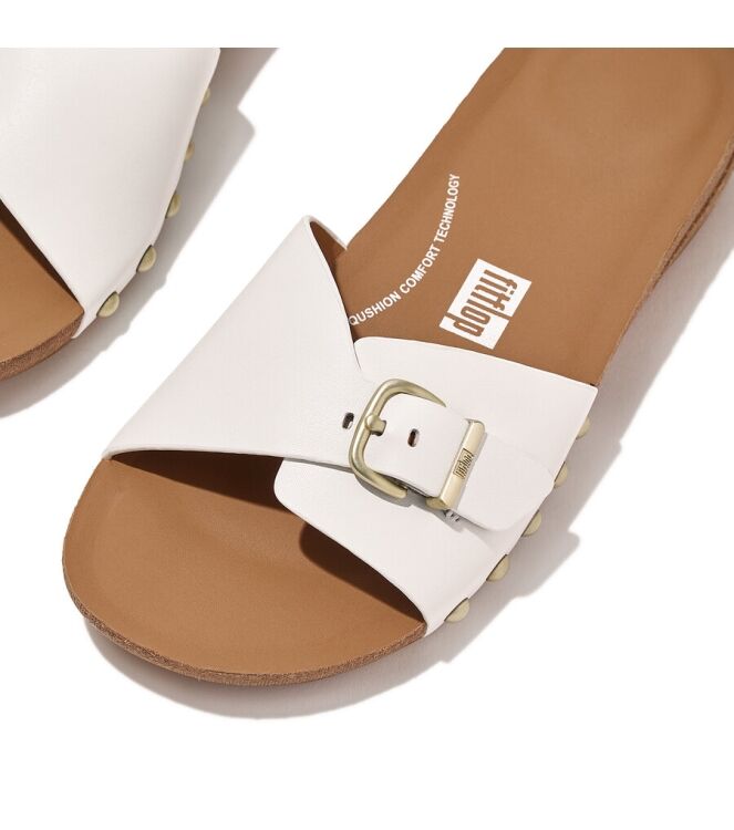 FitFlop Iqushion Adjustable Buckle urban white  FitFlop HF1-194, slippers Direct leverbaar uit de webshop