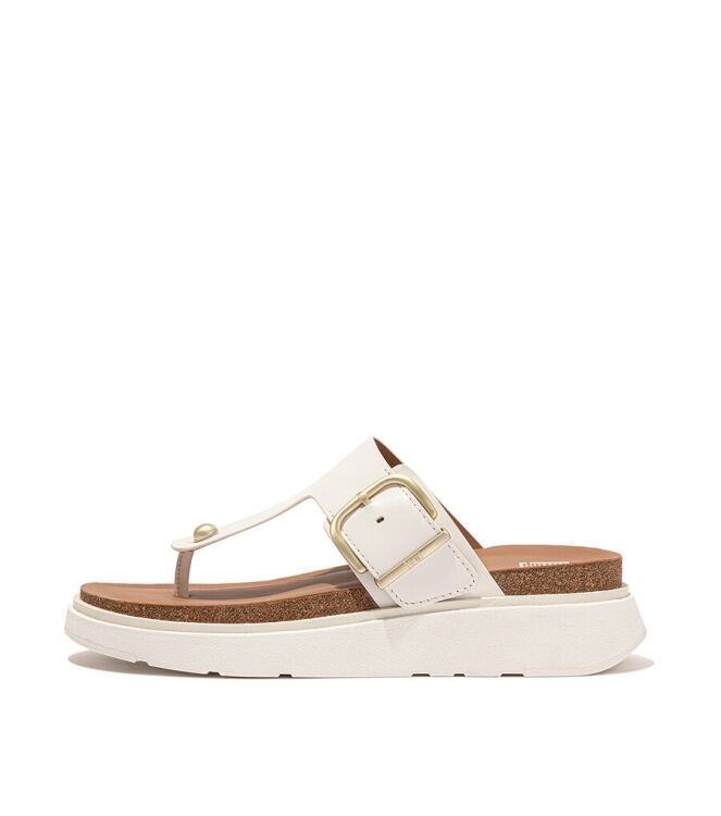 FitFlop Gen-FF Buckle Leather Toe-Post urban white  FitFlop HE7-194, slippers Direct leverbaar uit de webshop