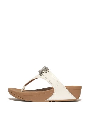 FitFlop Jewel-Deluxe Leather Toe-Post Sandals urban white  FitFlop Jewel-Deluxe Leather Toe-Post Sandals urban white