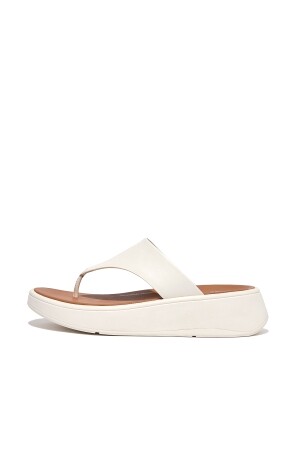 FitFlop F-Mode Leather Flatform cream FitFlop F-Mode Leather Flatform cream