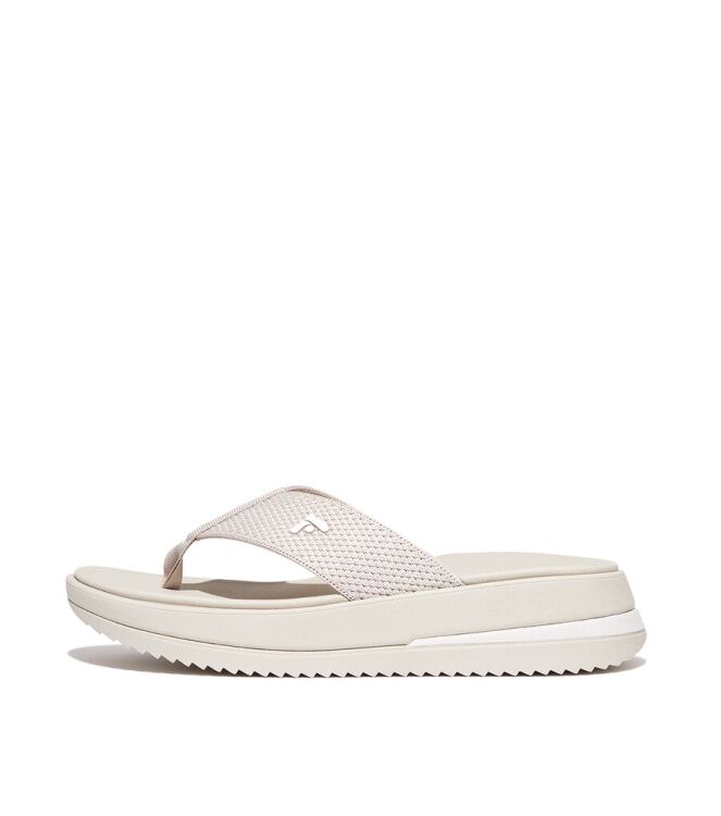 FitFlop Surff two tone webbing Paris beige  FitFlop HJ8-A99, slippers Direct leverbaar uit de webshop
