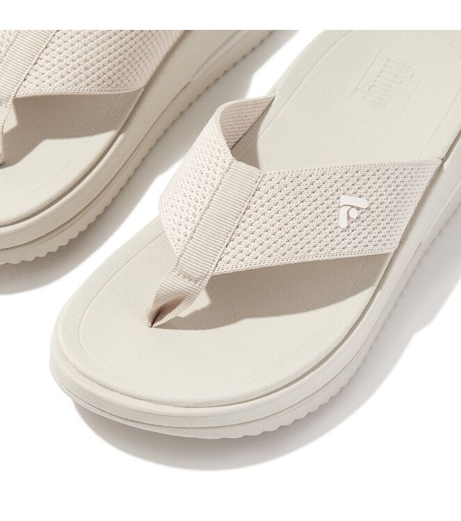 FitFlop Surff two tone webbing Paris beige  FitFlop HJ8-A99, slippers Direct leverbaar uit de webshop