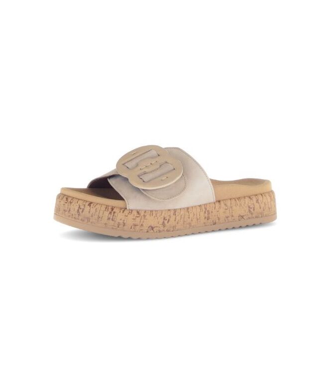 Gabor 63.760-12 champagne  Gabor 63.760-12, slippers Direct leverbaar uit de webshop