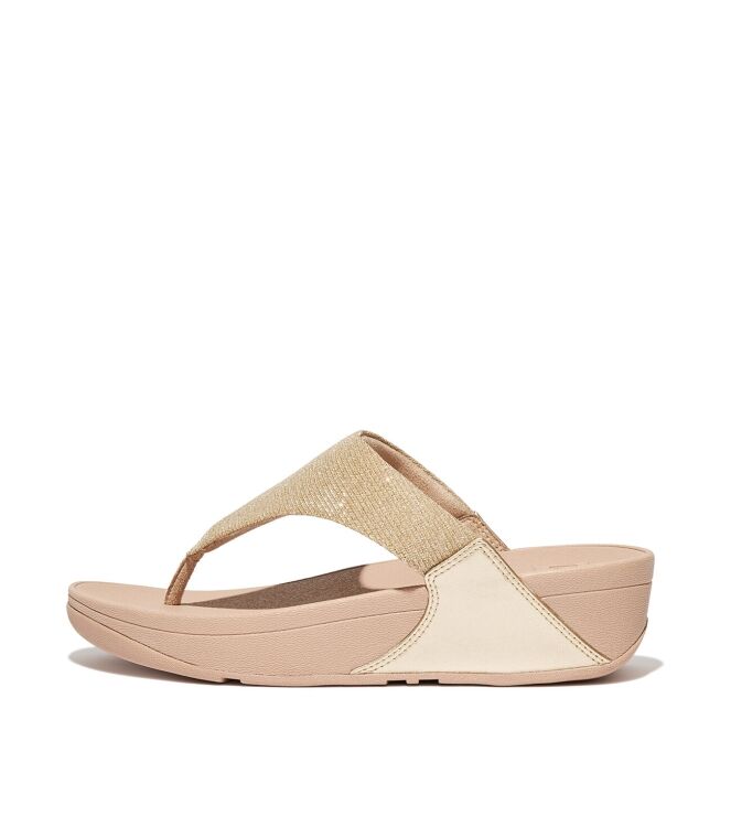 FitFlop Lulu Shimmerlux platino  FitFlop FZ7-675, slippers Direct leverbaar uit de webshop