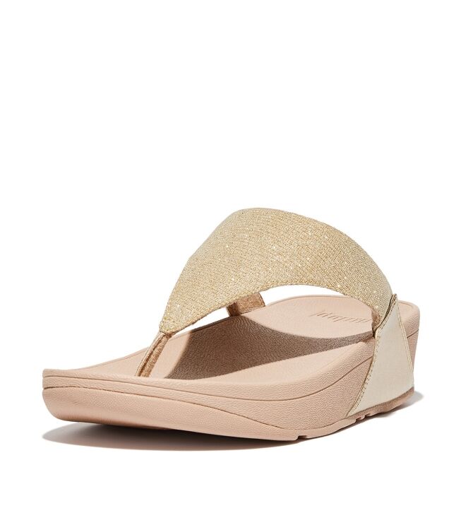 FitFlop Lulu Shimmerlux platino  FitFlop FZ7-675, slippers Direct leverbaar uit de webshop