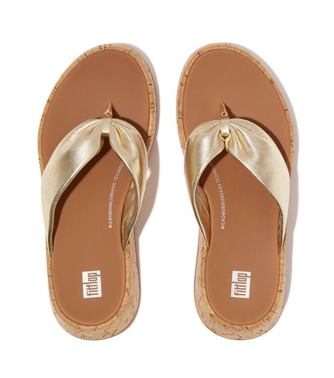FitFlop F-Mode Twist platino  FitFlop HN3-675, slippers Direct leverbaar uit de webshop